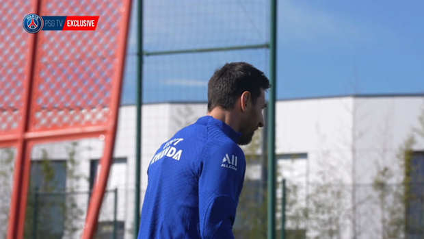 Messi's training session before HaÏfa clash in Champions League